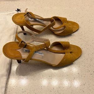 Manolo Blahnik Suede Slingback
